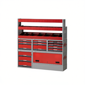 Gabinete de Almacenamiento de Herramientas Automotrices 5006 E1, Rojo y Gris, Metálico, con Cajones y Estantes para Uso en Taller - Product Image 2