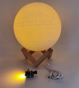 2023 Upgrade Model Moon Lamp Circuit Board 3 Colors Touch Switch Moon <b>Light</b> Base with <b>Usb</b> Cable - Product Image 4