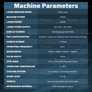 Appareil d'épilation au laser à diode 3000W à tête magnétique 4 ondes, prix d'usine, vente, analyseur de peau, sans cristal, mode <span class=keywords><strong>location</strong></span> - Product Image 6