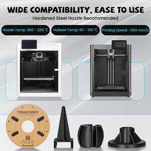 Filament ASA-CF TINMORRY 1,75 mm 1 kg 3 kg, haute résistance, faible déformation, matériau d'impression 3D fonctionnel pour extérieur - Product Image 4