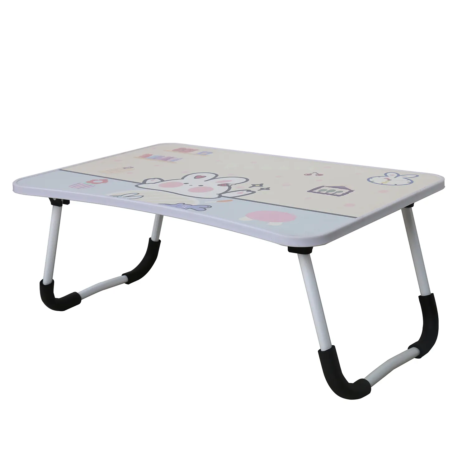 Flexible Dureté de personnalisation de style moderne peut être nettoyé MDF Matériau dessin animé Table portable pour ordinateur portable