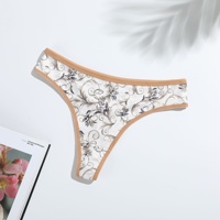 G-string Wanita Remaja Poliester Bordir Baru, Pinggang Rendah, Tipis, Bernapas, Kontrol Perut, Lapisan Ganda, Ukuran Besar XL