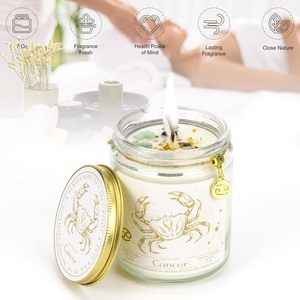 Manufacturer supplies plant-based soybean wax scented <b>candles</b> for the twelve zodiac signs, perfect for birthday <b>gifts</b> and - Product Image 2