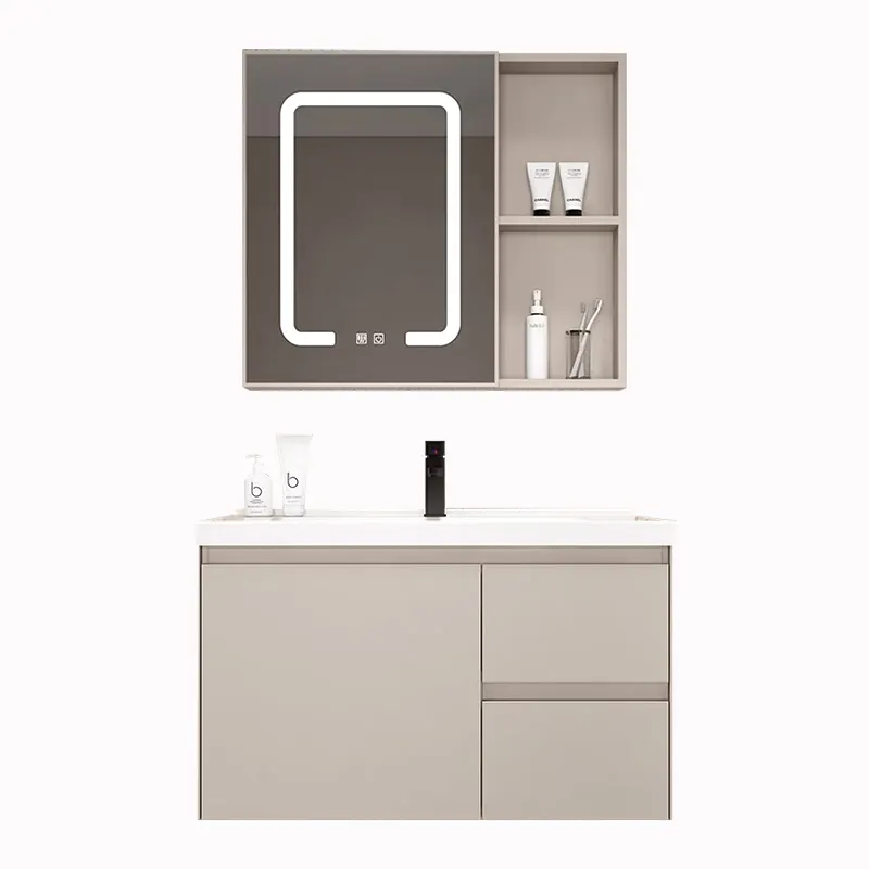 Shengmet profesyonel banyo aynalı dolap Vanity Modern banyo aynası mutfak dolabı seti