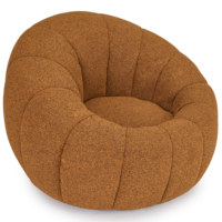 Canapé-lit pivotant en forme de citrouille de style européen moderne, vente chaude, avec revêtement en tissu pour hôtel, salon