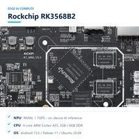 Papan Pengembangan RK3568 Layar LCD 7/10.1 Inci, Ethernet 1000M, Wifi, AI Edge Computing, Mainboard Linux Embedded