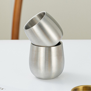 Bicchiere da Bourbon 140ml 150ml 200ml, Tazza da <span class=keywords><strong>Caffè</strong></span> Espresso <span class=keywords><strong>in</strong></span> Acciaio Inox 304 Isolata, Bicchieri per Acqua per Bambini - Product Image 4