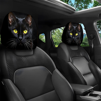Couvre-appuie-tête de voiture à impression multiple, étiquette personnalisée, dropshipping, OEM, universel pour l'intérieur de la voiture