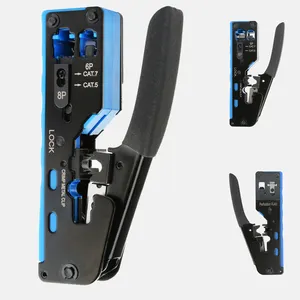 CAT5 CAT6 CAT7 lan cable network Crimper pass through RJ45 RJ11 crimping stripping Pliers data cabling Tools