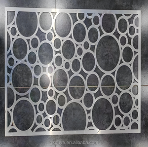 Revêtement de façade en aluminium perforé, panneau en aluminium moderne, mur-rideau en verre et terre cuite - Product Image 3