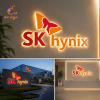 Letrero LED Metálico 3D Personalizado para Exteriores, Letrero Comercial para Decoración de Paredes, Nombre de Tienda, Señalización Comercial, Logotipo de Empresa