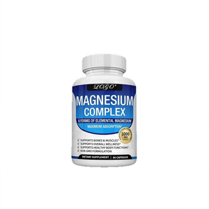 Suplemento Deportivo de Glicinato de Magnesio Personalizado de Fábrica con Certificación GMP, 1000 mg de Malato y Citrato en Cápsulas, 2 Cápsulas Diarias para los Huesos - Product Image 6