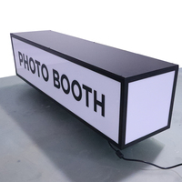 Caja de luz con logotipo personalizado de moda 2020 que cuelga en la pared para exhibición publicitaria