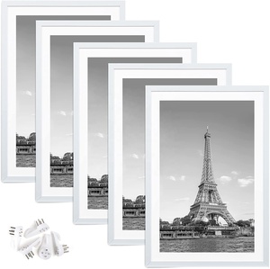 Bán buôn 8.5x11 11x14 inch <span class=keywords><strong>PVC</strong></span> đen trắng vàng hiển thị hình ảnh khung tường Gallery Khung ảnh khung ảnh trang trí nội thất - Product Image 4