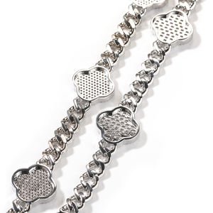 قلادة هيب هوب 2024 كاملة التجميد CZ بعلامة تجارية فاخرة قلادة كوبان كلور بلينغ بلينغ قلادة عنق للنساء والرجال - Product Image 3