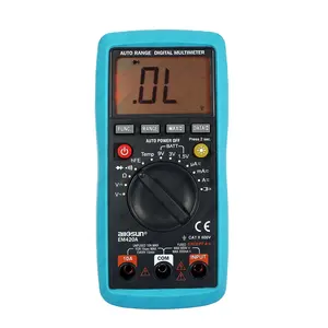 ALLOSUN EM420A Autorange Digital Multimeter LCD Auto Range Digital Multimeter Buzz AC <strong>DC</strong> Volt Amp OHM Temp Tester - Product Image 1