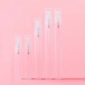 5ml 8ml 10ml transparenter Plastiks prüh flaschen stift Alkohol desinfektion Parfüm Sprüh stift Probe Reise behälter