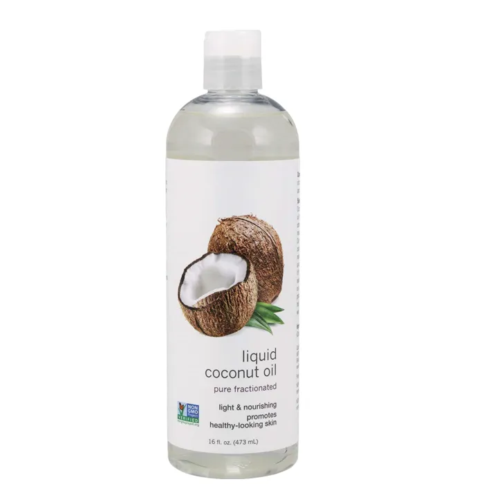 Private Label 100% Pure Fractionated Koudgeperste Bevorderen Huid Haarverzorging Geraffineerde Rbd Kokosolie