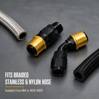 Raccord de tuyau de course à déconnexion rapide AN4 AN6 AN8 AN10 AN12 AN16 AN20 en aluminium pour turbo, refroidisseur d'huile, conduite de carburant