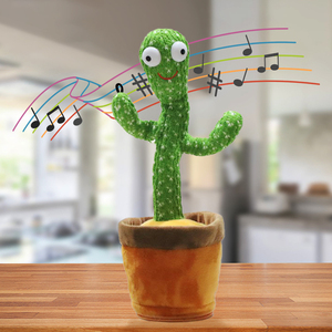 Nouveauté Vente en gros Peluche jouet électrique Parler répété Chant Dansant CactusToy Poupée Cadeau <span class=keywords><strong>pour</strong></span> enfant Enfants - Product Image 6