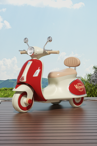 Motocicleta Eléctrica para Niños Recargable de 6 Voltios, Montable y Triciclo con Luces y Música - Product Image 3