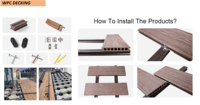 Revestimiento de Pared Exterior de PE Hueco, Panel de Pared WPC Impermeable y Resistente a la Putrefacción para Cercas de Jardín, Decoración Perimetral de Patio Trasero