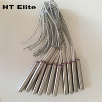 HT ELITE Élément chauffant à cartouche haute précision en acier inoxydable 304 haute densité 220V, tige chauffante haute température