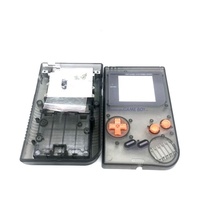 Coque de réparation DMG de haute qualité pour Game Boy, transparente, avec boutons noirs, en caoutchouc, moule privé, marque OEM