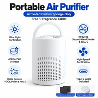 Purificateur d'air portable pour la maison, la voiture, la chambre de bébé, la chambre des animaux, avec filtre HEPA H13, type C, 5W, mini purificateur d'air, élimine la fumée, les odeurs, la poussière, ODM
