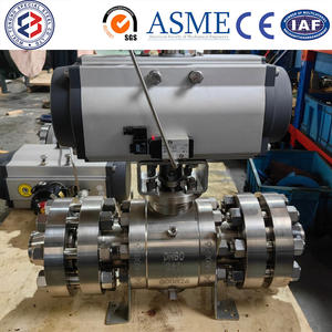 Vanne à boisseau sphérique en acier inoxydable ASTM A351 CF8M DN50 2 pouces <span class=keywords><strong>FF</strong></span> à plat, pour produits chimiques corrosifs, 3 pièces, revêtement céramique manuel - Product Image 3