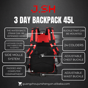 Jsh Nhà Máy Chiến Thuật Ba Lô Ddp Canada Rucksack Molle Chiến Thuật Ba Lô Cho Đi Du Lịch Chiến Thuật Khung Ba Lô 45L Biểu Tượng Tùy Chỉnh - Product Image 3
