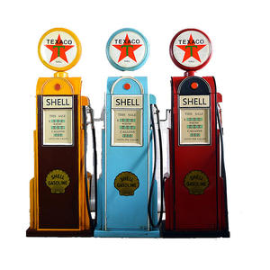 Modelo de Dispensador de Metal Personalizado, Accesorios de Fotografía, Decoraciones Metálicas para Bares y Cafeterías, Modelo de Estación de Servicio de Gasolina Vintage - Product Image 4