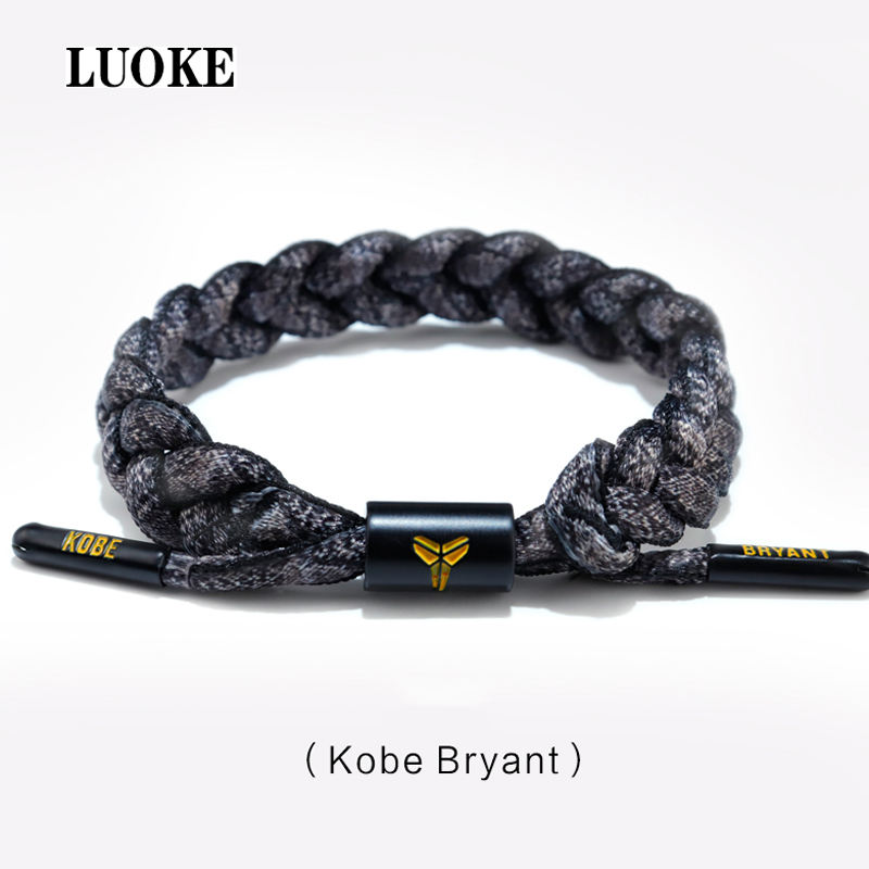 Kobe Bryant Commemorative Couple Shoelaces Bracelet Men's and Women's  Sports Woven Rope Bracelet