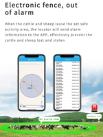 Dispositif de suivi GPS pour animaux (vaches, moutons) étanche IP67 avec Beidou LBS 4G, alimentation solaire et alarme automatique
