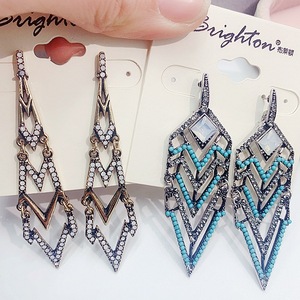 Mixed Wholesale Trendy Men's Fashion Retro Exaggerated Copper Alloy Golden Crystal Rhinestone Charm Ethnic Style Classical <b>Hook</b> - Product Image 5