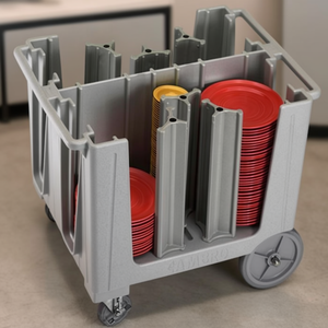 Carrello Portapiatti con Colonne Regolabili Grigio ADCS-480 - Product Image 3