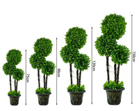 Prix usine gros topiaires arbres à feuilles persistantes arbre vert buis artificiels arbres topiaires pour la maison salon décoration