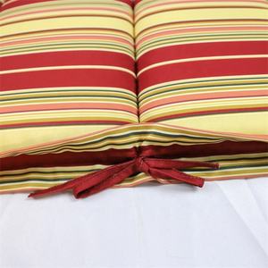 Cojín de silla de relajación suave duradero portátil con rayas rojas y verdes de estilo moderno para uso en exteriores - Product Image 4
