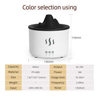 Volcaon Grain de Bois Flamme Huile Essentielle Air Parfum Parfum Humidificateur Diffuseur d'Arôme