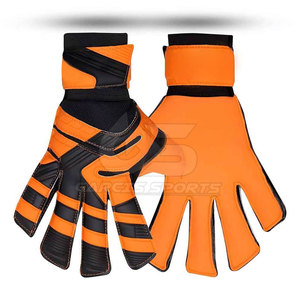 Gants d'entraînement de Football professionnel pour adultes de haute qualité gants de gardien de but en cuir lisse épais avec protecteur de doigt - Product Image 3