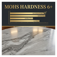 Ensemble de table et de chaises de salle à manger modernes de luxe en bambou et dalle de roche, meubles de restaurant et d'hôtel pour usage domestique