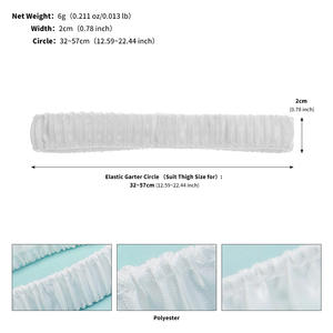 यूरोपीय अमेरिकी फैशन ब्राइडल शादी पोशाक पैर सहायक सेक्सी सफेद लोचदार जांघ बैंड सुरुचिपूर्ण महिला पैर स्ट्रैप - Product Image 6