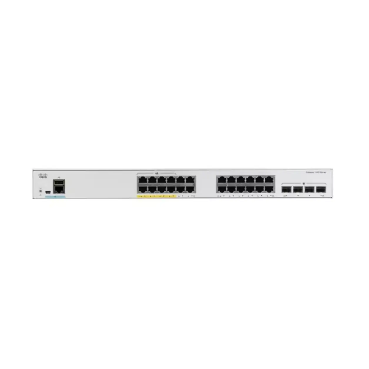 Cisco Catalyst 1000 serisi anahtarları 24x 10/100/1000 Ethernet portları, 4x10G SFP + uplinks C1000-24T-4X-L