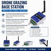 Etiqueta Láser Acústico-Óptica de 2.4GHz y 200m del Fabricante, con 8 LED y 130dB, Recargable, Cuadrada, para Inventario Nocturno en Exteriores de Grandes Alturas