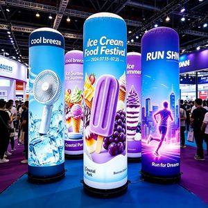 Bespoke Design <b>LED</b> Lighting Business Exhibition Premium Quality Inflatable Portable Foldable Easy-Transport Reliable <b>Tube</b> - Product Image 1