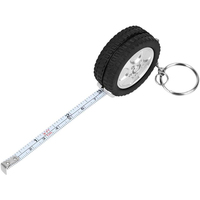 Ruban à mesurer rétractable en acier de haute qualité pour roues de voiture, ABS, métrique/imperial, 1m, double face, portable, logo personnalisé, prix de gros