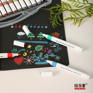 Nhà máy trực tiếp 36 màu sắc nước dựa trên Acrylic sơn Bút đánh dấu hình tam giác màu nước cảm thấy <span class=keywords><strong>tip</strong></span> nghệ thuật thiết lập cho trẻ em nghệ thuật Tự làm - Product Image 2