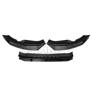 Spoiler de lèvre de pare-chocs avant HS séparateur de becquet de lèvre avant en plastique aspect fibre de carbone 3 pièces lèvre avant pour <span class=keywords><strong>Suzuki</strong></span> <span class=keywords><strong>Swift</strong></span> 2018 - Product Image 2
