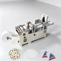 Máquina para Hacer Servilletas de Papel con Motor Controlado por PLC, Impresión de Logotipo Personalizado de Fábrica, Plegado 1/12, Alta Capacidad