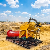 Trommel de lavage configurable 300-400t/h pour l'extraction d'or, de sable et d'argile au Cameroun, en Guinée et en Zambie